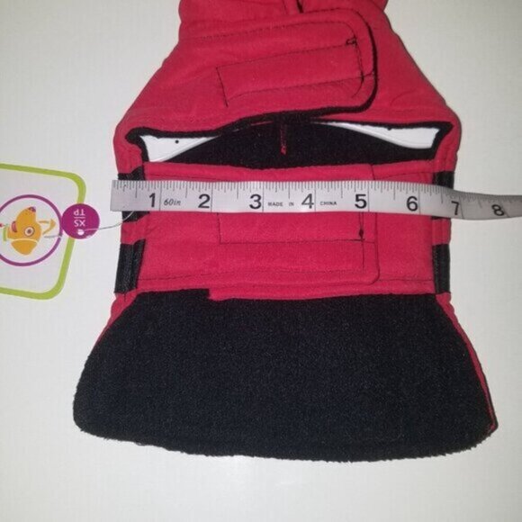 NEW Lookin Good Hooded Red Parka Pet Dog Coat Size XS - Picture 9 of 10